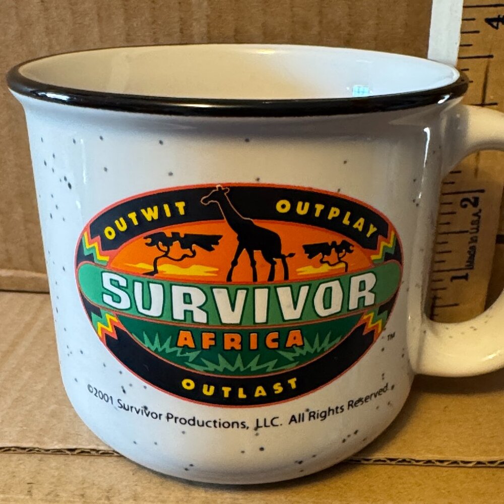 Survivor Africa Campfire Coffee Mug 2001 Season 3